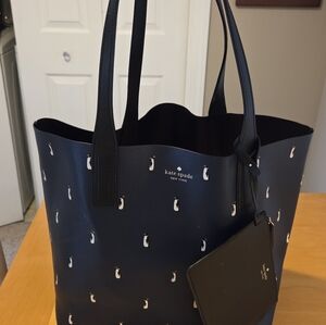 Kate Spade Reversible Penguin Print Tote